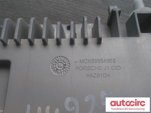 Bilstereo navigasjon skjerm til Porsche Taycan 2019-->>  (..|9J1919597H|MCK69954902|9J1919597M)