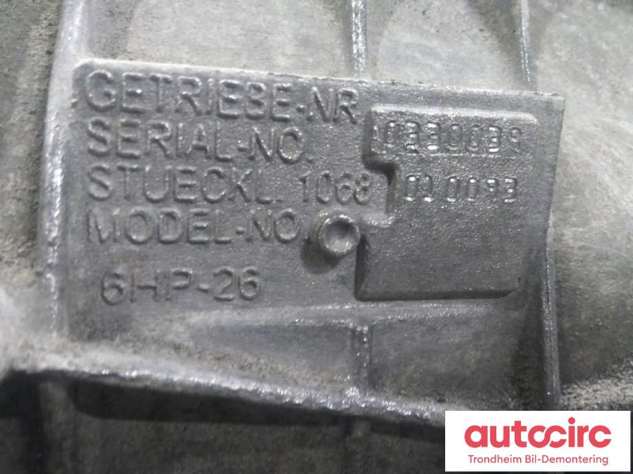 Girkasse automat til BMW 6-Serie 2002-2010 (E63/E64) (E63/E64) (ZF|24 00 7 544 617|7544617|6HP26)