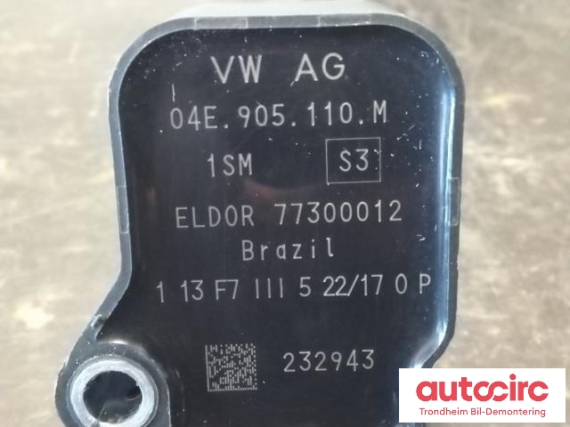 Coil elektronisk til VW Golf VII 2017-2020 (Fase 2) (ELDOR|04E905110K|04E905110P|04E905110M)