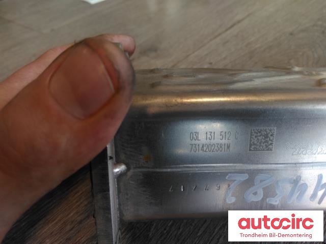 EGR-kjøler til VW Tiguan 2011-2016 (Type I, Fase 2)  (..|03L131512DQ|)