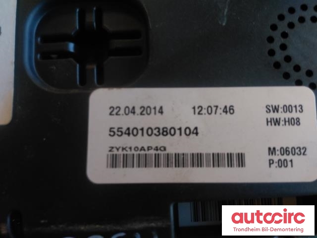 Instrumentpanel til VW E-Up 2013-2019  (..|12E920860A|12E920860AX|554010380104)
