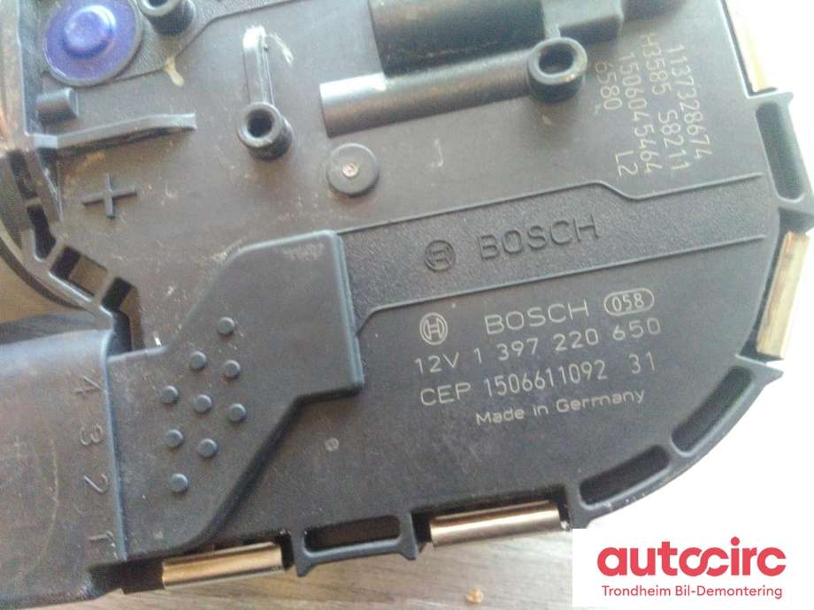 Viskermotor frontrute til Škoda Octavia 2013-2016 (Type III, Fase 1) (BOSCH|5E1955119|5E1955023A|5E1955023B)