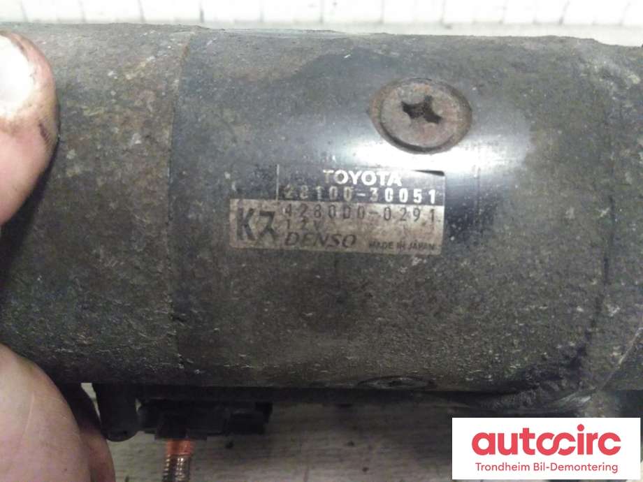 Starter diesel til Toyota Land Cruiser 150 2010-2013 (Fase 1)  (DENSO|28100-30051|428000-0291|2810030051)