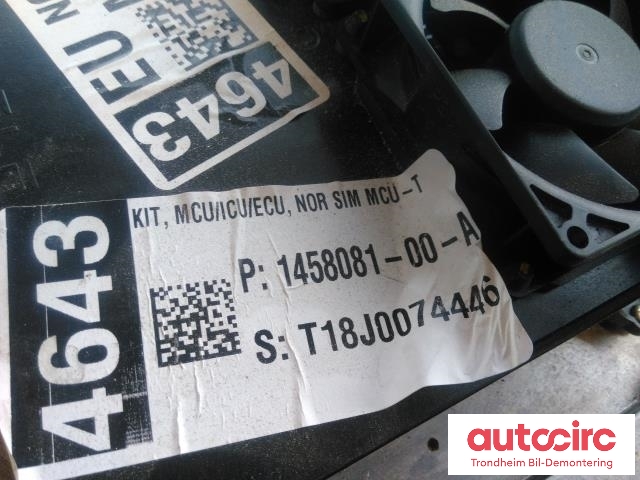 Styreenhet autopilot til Tesla Model S 2016-2021 (Fase 2) (..|1125800-00-F|1458081-00-A|)