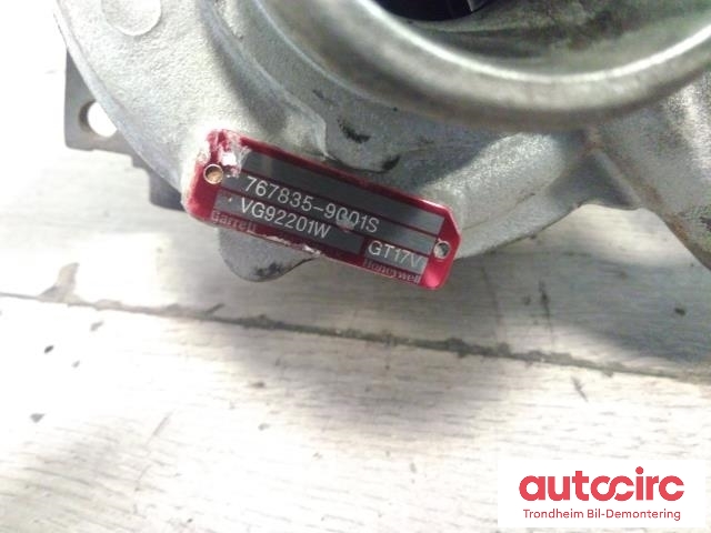 Turbo til Opel Zafira B 2005-2011  (GARRETT|GT17V|7678359001S|93169105)
