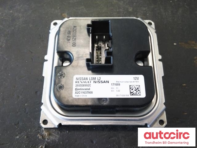 Styreenhet LED til Nissan Leaf 2018-->> (Type II) (CONTINENTAL|260558992C|A2C11637900|)