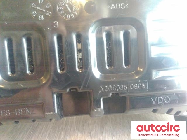 Instrumentpanel til Mercedes GLC 2015-2022 (X253) (X253) (VDO|A2059006136|A2C80350905|A2539000006)
