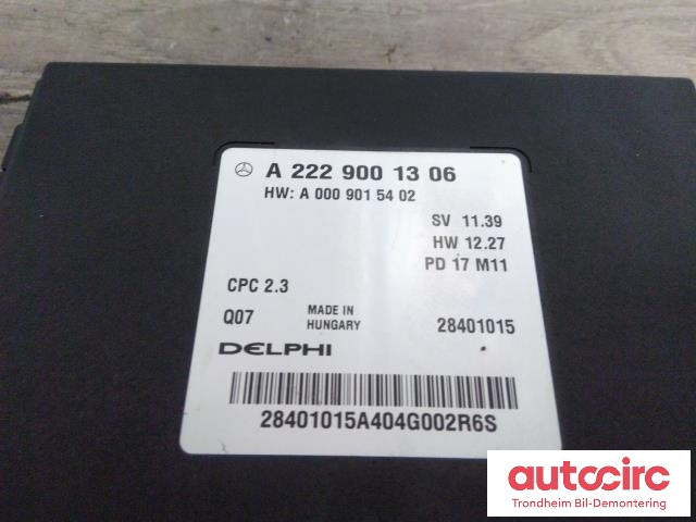 Styreenhet 4WD til Mercedes GLC 2015-2022 (X253) (X253) (DELPHI|28401015|A2229001306|)