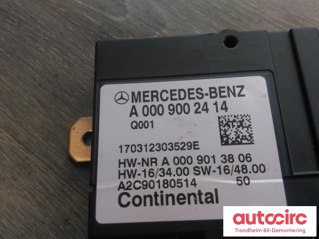 Styreenhet drivstoffpumpe til Mercedes GLC 2015-2022 (X253) (X253) (CONTINENTAL|A0009002414|A2C90180514|)