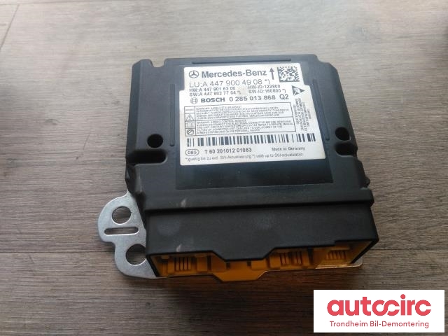 Styreenhet airbag hovedsensor til Mercedes EQV, 2020-->> (W447) (W447) (BOSCH|A4479004908)