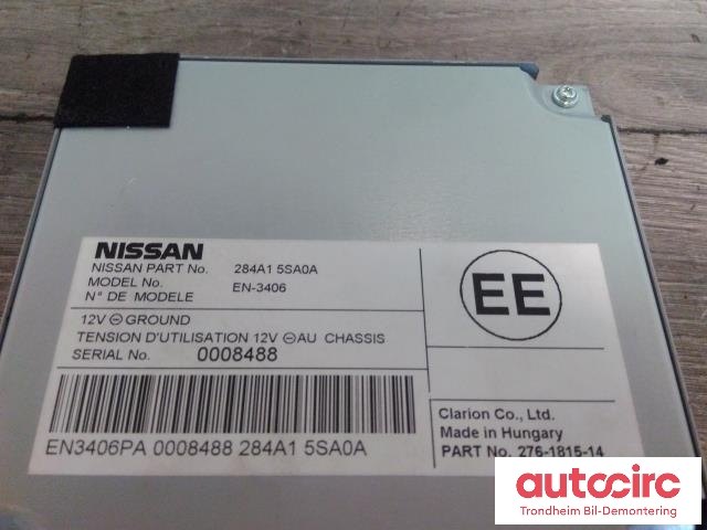 Styreenhet diverse til Nissan Leaf 2018-->> (Type II)  (CLARION|276181514|284A15SA0A|)