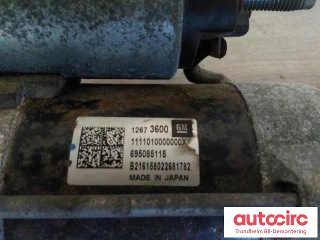 Starter til Opel Astra K 2015-->>  (GM|695085118|12673600|12690481)