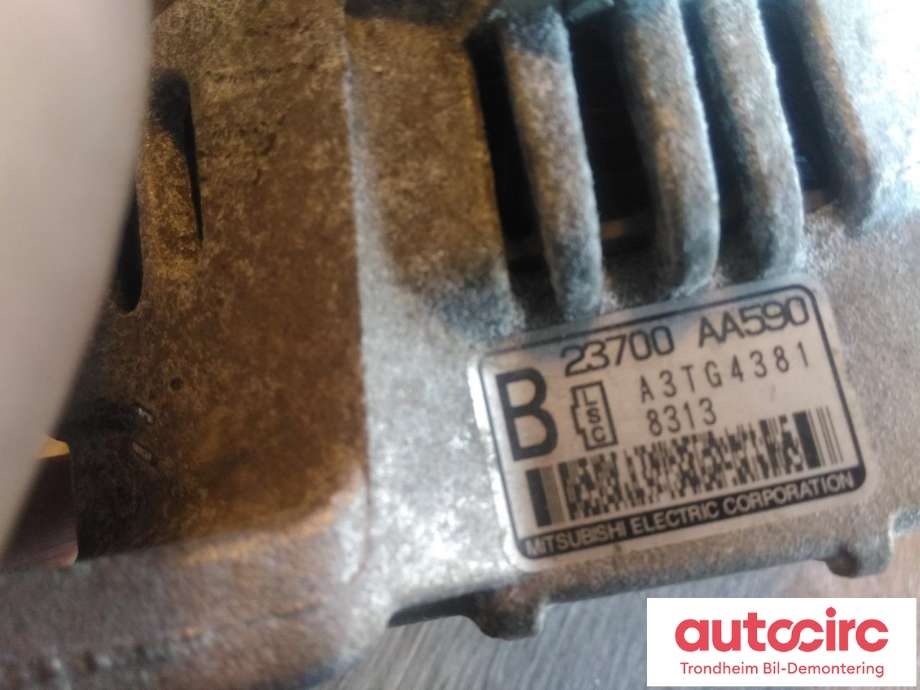 Dynamo diesel til Subaru Outback 2007-2009 (Type III, Fase 2)  (MITSUBISHI ELECTRIC|23700AA590|A3TG4381|)