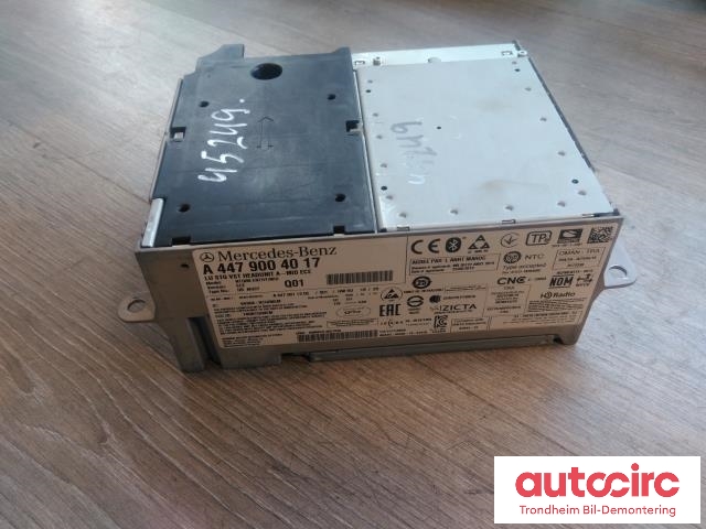 Bilstereo navigasjon til Mercedes EQV 2020-->> (W447) (W447) (HARMAN BECKER AUTOMOTIVE|A4479004017|NTG6N|)