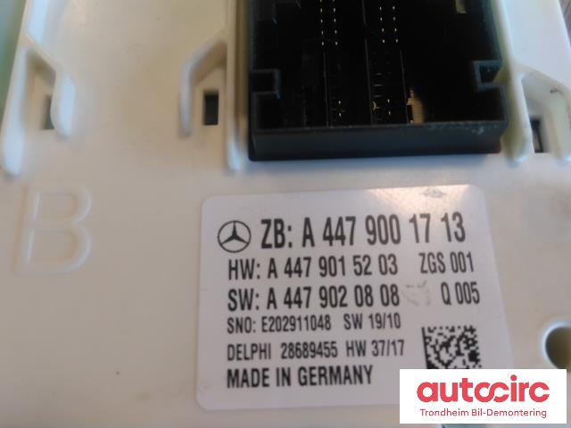 Styreenhet (SAM - Signal Acquisition Module) til Mercedes EQV 2020-->> (W447) (W447) (DELPHI|A4479001713|28689455|)