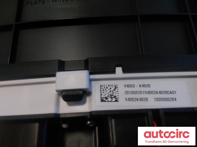 Instrumentpanel til Hyundai Kona 2017-2021 (Type I, Fase 1) (MOBIS|94003-K4020|94003K4020|)