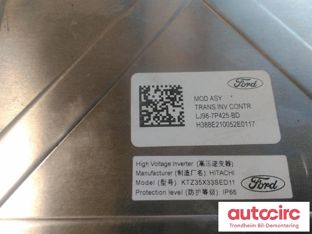 Inverter elbil til Ford Mustang Mach-e 2020-->> (HITACHI|LJ98-7P425-BD|SVLJ98-7B012-BD|2481829)