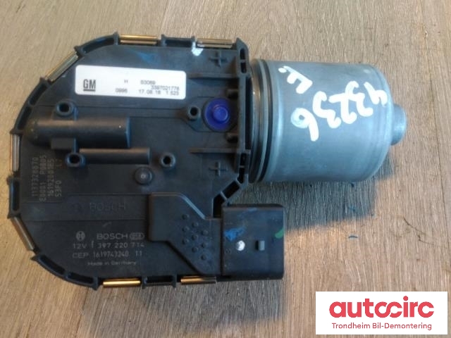 Viskermotor frontrute til Opel Astra K 2015-->>  (BOSCH|1397220714|3397021778|39034606)