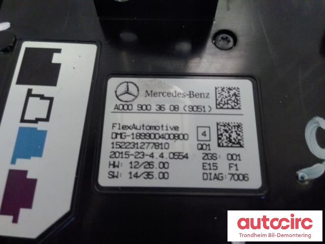 Taklyspanel til Mercedes CLA 2013-2019 (C117) (C117) (...|A0009003608|)