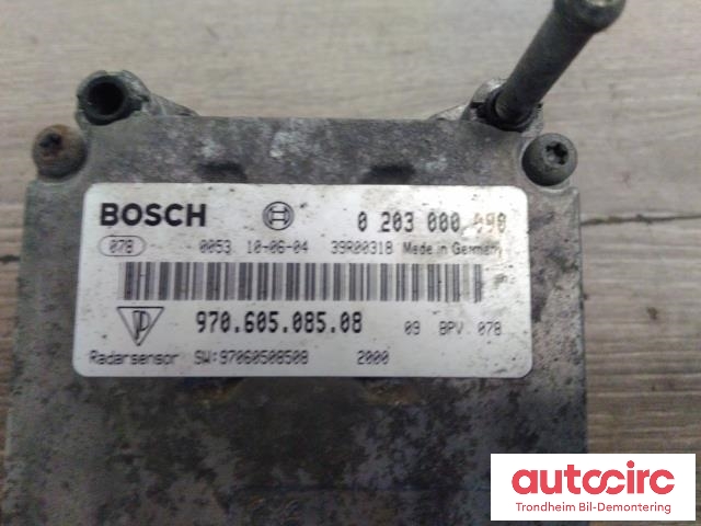 Sensor radar til Porsche Panamera 2009-2017 (Type I) (970) (970) (BOSCH|97060508508|0203000090|97060508510)