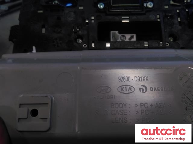 Taklyspanel til Kia Niro 2016-2021  (..|92800G5200HGC|92800-D91XX|)