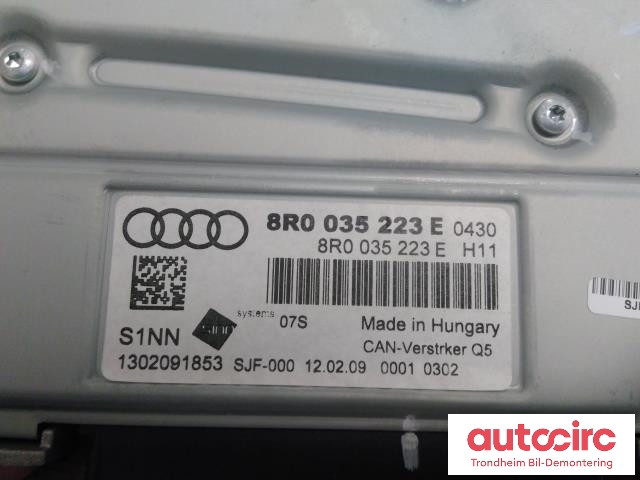 Bilstereo forsterker til Audi A4 2007-2014 (Type IV) (B8) (B8) (...|8R0035223E|8R0035223F|)