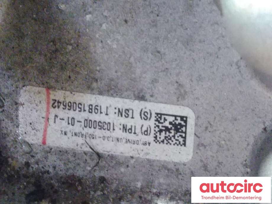 Motor elbil foran til Tesla Model X 2016-->>  (..|1035000-01-J|)