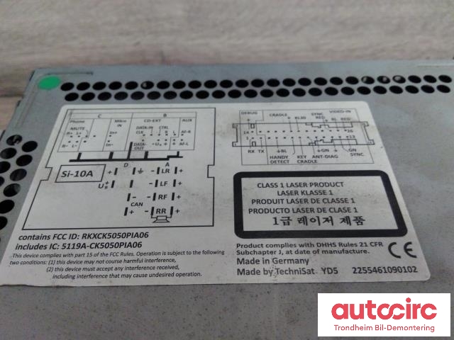 Bilstereo navigasjon til VW Amarok 2010-2016 (Type I, Fase 1)  (...|3C0035279C|3C0035279CX|3C0035279HX)
