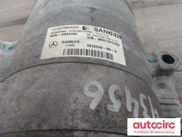 Aircondition kompressor elbil til Mercedes B-Klasse, electric drive 2014-2018 (W242) (W242) (SANDEN|1015549-00-A|A0032305111|SHS-33H4155)