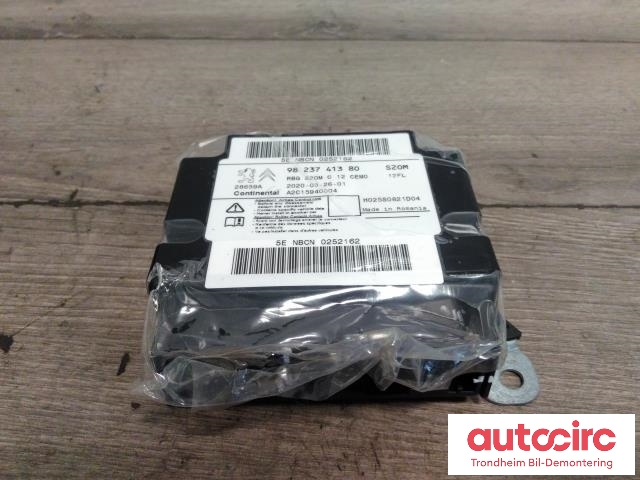 Styreenhet airbag hovedsensor til Peugeot e-208, 2019-->>  (CONTINENTAL|9823741380)