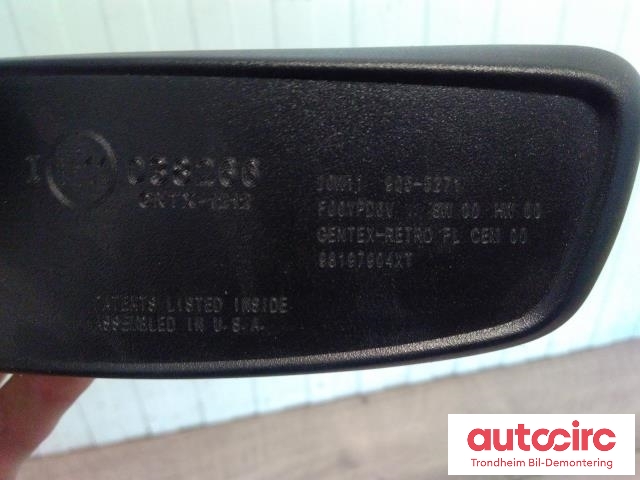 Speil innvendig til Peugeot e-208 2019-->>  (GENTEX|98197904XT|98332062XT|98 332 062 XT)