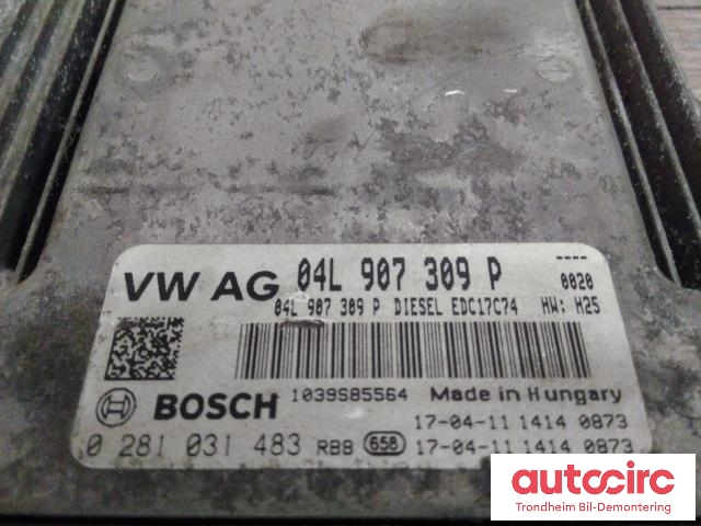 Styreenhet motor til Škoda Kodiaq 2017-->> (BOSCH|04L907309P|0281031483|04L906026EJ)