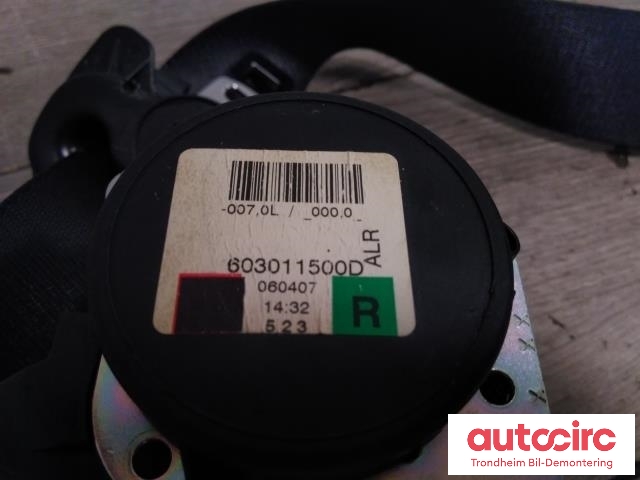 Sikkerhetsbelte bak høyre til Land Rover Discovery 2005-2009 (Type III)  (AUTOLIV|EVL500980PMA|603011500D|601119300)