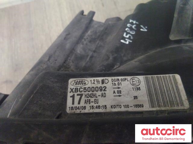 Frontlykt venstre xenon til Land Rover Discovery 2005-2009 (Type III)  (KOITO|XBC500092|H242HL-AD|5H2213W030RA)