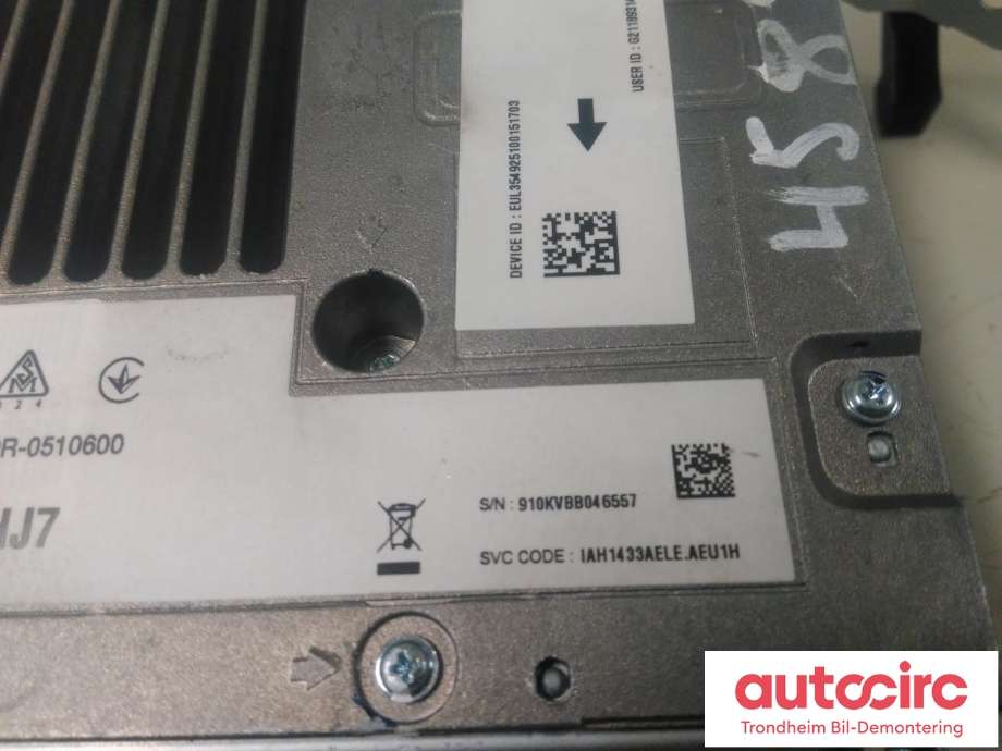 Bilstereo navigasjon til Hyundai Ioniq Electric 2019-->> (Fase 2)  (INFINITY|96560-G7230VCS|96560G7230VCS|IAH1433AELE)