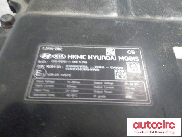 Batterilader (OBC - On Board Charger) til Hyundai Kona 2017-2021 (Type I, Fase 1)  (MOBIS|36400-0E170|364000E170|)