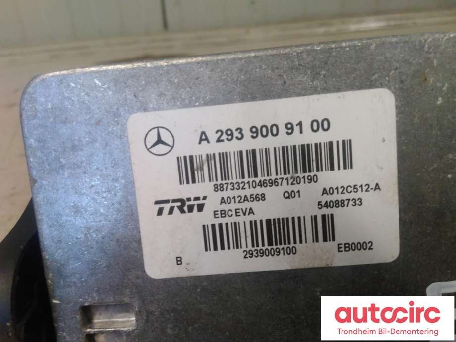 ABS sentral til Mercedes EQC 2019-->>  (TRW|A2939009100|A2939000101|A 293 900 01 01| A012A568| A012C512-A)