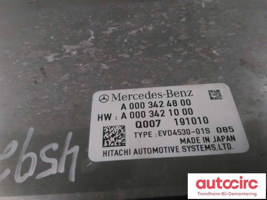 DCDC converter elbil til Mercedes EQC 2019-->>  (HITACHI AUTOMOTIVE|A0003424800|A 000 342 48 00|EVD4530-01S)