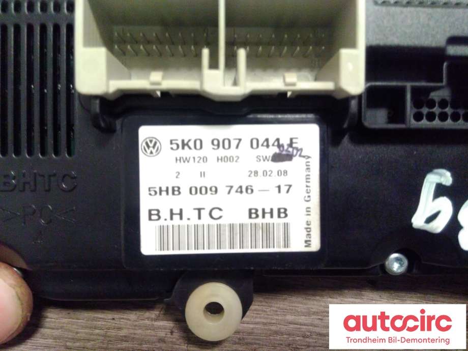 Varmeapparat betjening til VW CC 2008-2012 (PASSAT CC) (PASSAT CC) (BHTC|5K0907044E|5K0907044AP|5K0 907 044 AP)