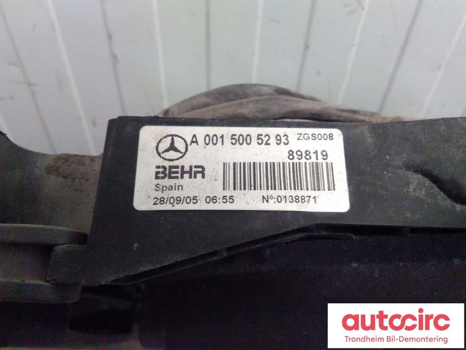 Kjølevifte elektrisk til Mercedes Vito/Viano 2004-2010 (Fase 1) (W639) (W639) (BEHR|A0015005293|89819|A6395000193)