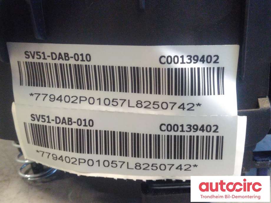 Airbag rattpute til Maxus Euniq 5 2019-2023  (..|C00139402|SV51-DAB-010|)