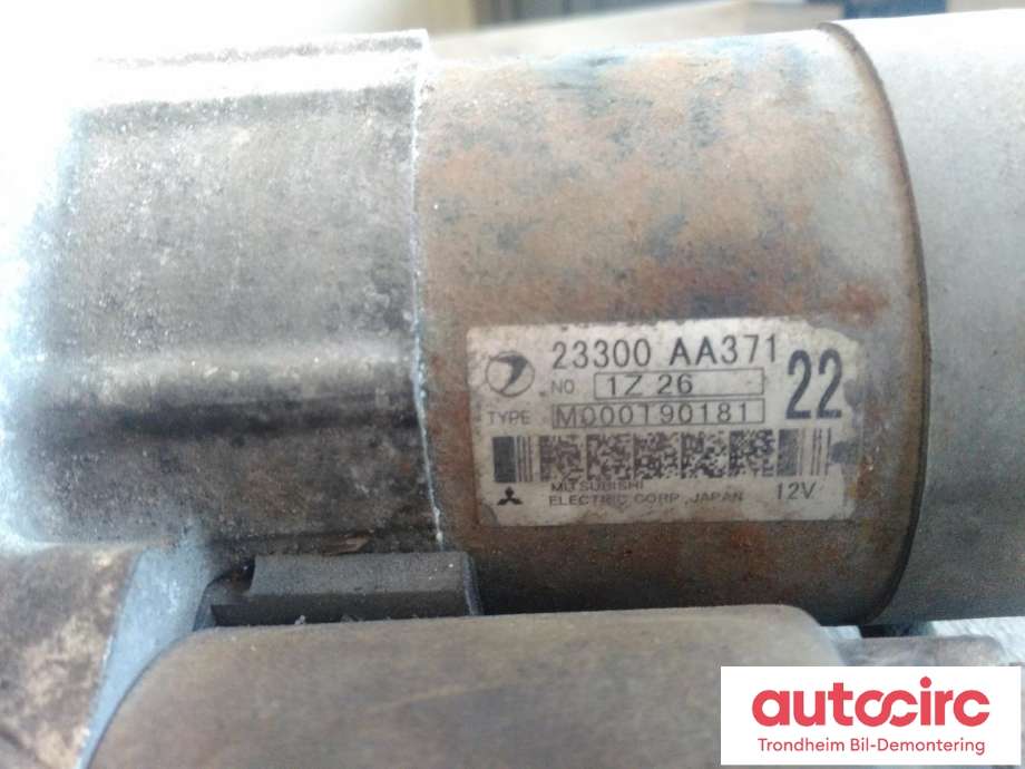 Starter til Subaru Impreza 2001-2005 (Type II, Fase 1) (MITSUBISHI ELECTRIC|23300AA371|M000T90181|)