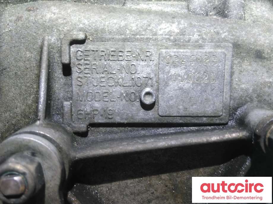 Girkasse automat til BMW 3-Serie 2005-2011 (E90/E91/E92/E93) (E90/E91/E92/E93) (LES INFO|24007556047|24 00 7 556 047|6HP19)