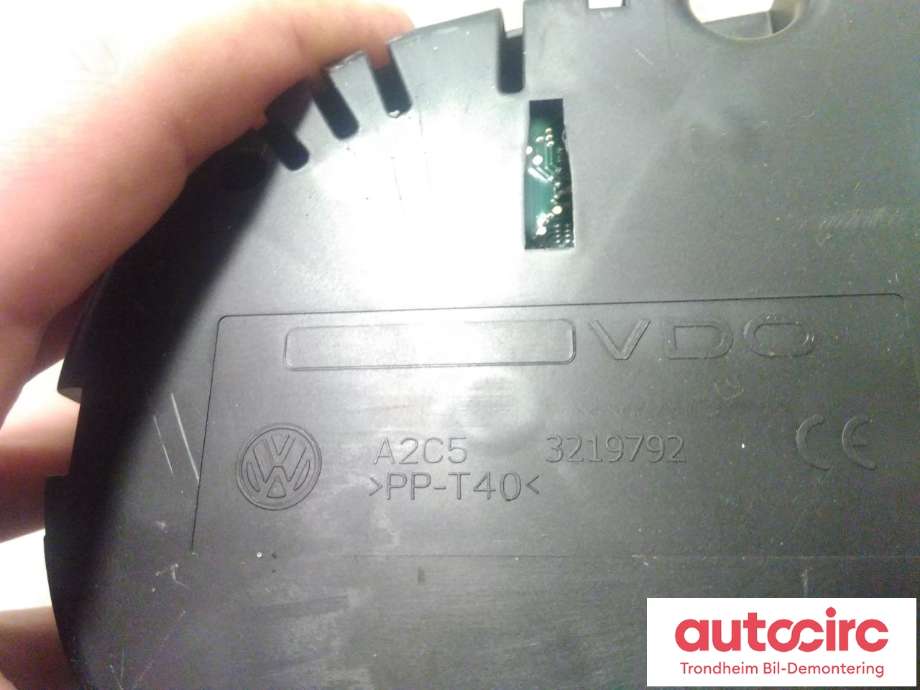Instrumentpanel til VW Touran 2010-2015 (Type I, Fase 3)  (VDO|1T0920871D|A2C53219792|1T0920871DX)