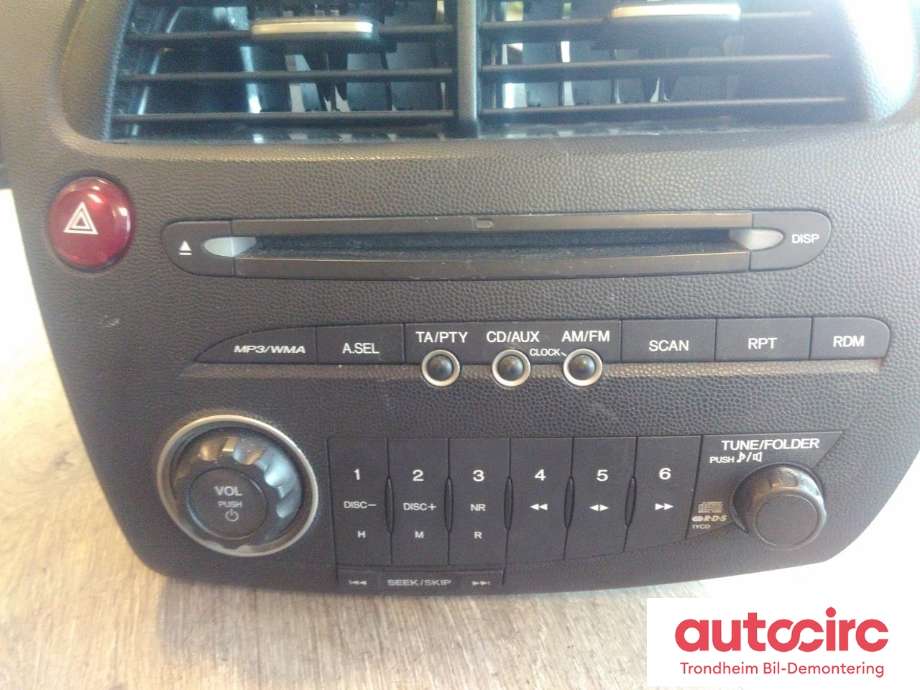Bilstereo til Honda Civic 2006-2011 (Type VIII) (PANASONIC AUTOMOTIVE|39100-SMG-G016-M1|39100-SMG-G01|39100SMGG01)