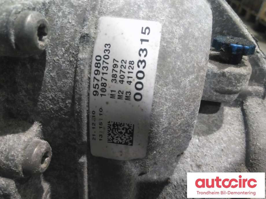 Girkasse 4WD komplett automat til Audi A8 2010-2013 (Type III, Fase 1) (ZF/GRUENER|0BK300039E||MXU)