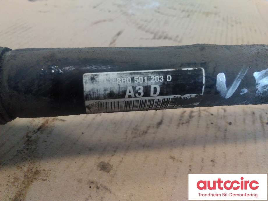 Drivaksel venstre bak, diesel/automat til Audi A8 2010-2013 (Type III, Fase 1)  (..|8R0501203D|8R0 501 203 D|)