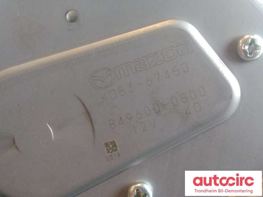 Viskermotor bakrute til Mazda CX-5 2012-2017 (Type I)  (..|KD53-67-450|KD5367450|)
