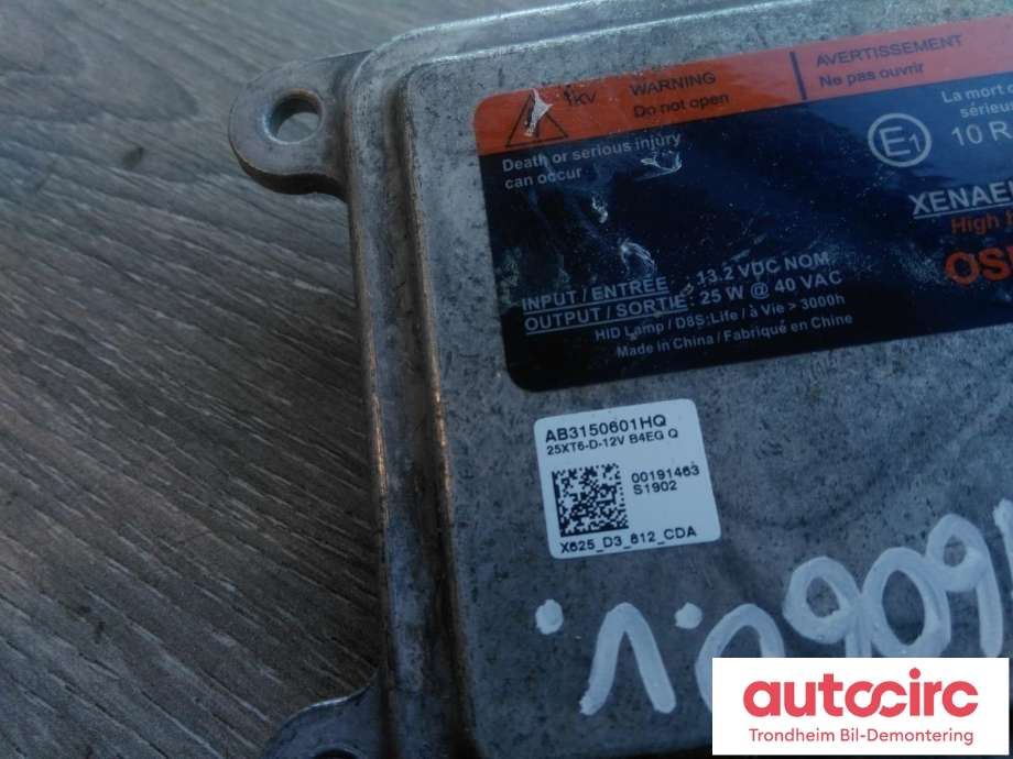 Styreenhet xenon/ballast til Opel Ampera-e 2017-->> (Type II)  (OSRAM|42529555|AB3150601HQ|25XT6-D)
