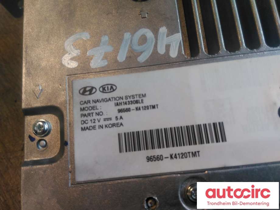 Bilstereo navigasjon til Hyundai Kona 2017-2021 (Type I, Fase 1) (..|96560-K4120TMT|IAH14330SLE|)